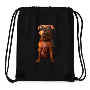 Pitbull Bulldog Pittie American Pitbull Terrier - Stanley/Stella Recycled Gym Bag - black - Front