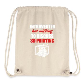3D Druck - Stanley/Stella recycelter Gym Bag - Naturweiß - Vorne