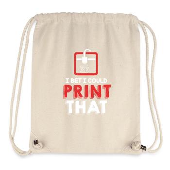3D Druck - Stanley/Stella recycelter Gym Bag - Naturweiß - Vorne