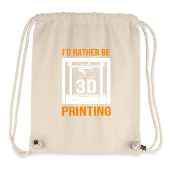 3D Druck - Stanley/Stella recycelter Gym Bag - Naturweiß - Vorne