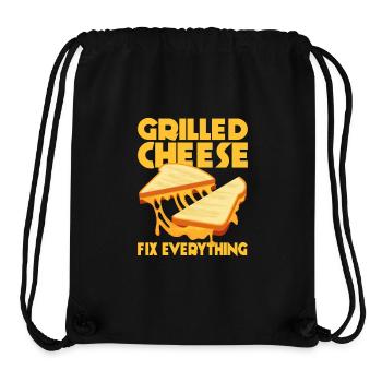 Grilled Cheese Fix Everything Sandwich Food - Stanley/Stella Recycled Gym Bag - black - Front