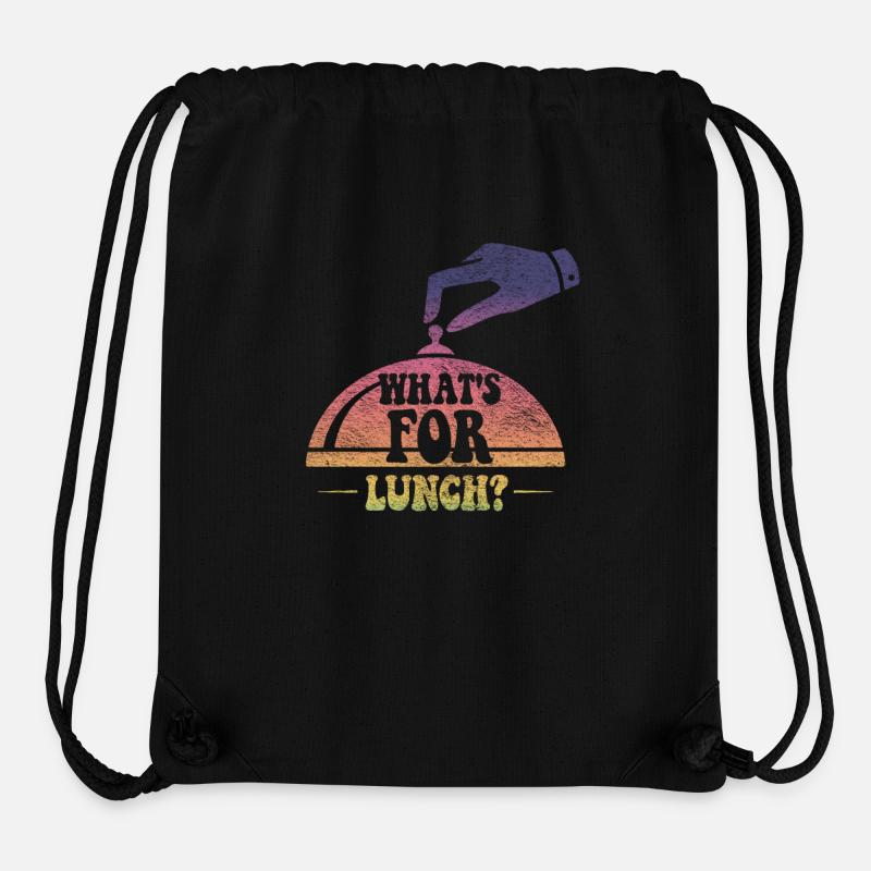 What's For Lunch? - Stanley/Stella Recycled Gym Bag - black