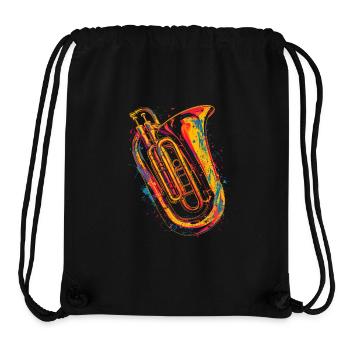 Tuba Graphic - Stanley/Stella Recycled Gym Bag - black - Front
