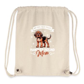 Chien de chasse au parfum hanovrien maman - Sac à cordon recyclé Stanley/Stella - blanc naturel - Devant