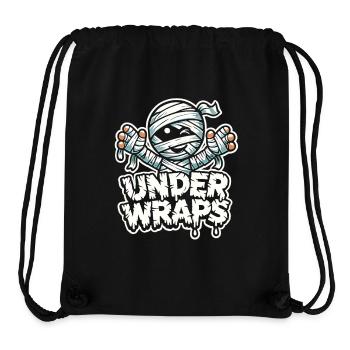 Chemise d’Halloween avec des momies et le texte « Under Wraps » - Sac à cordon recyclé Stanley/Stella - noir - Devant