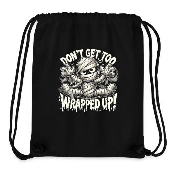 Wrapped Mummy Halloween Shirt - Stanley/Stella Recycled Gym Bag - black - Front