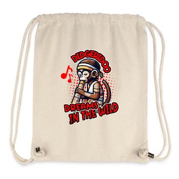 Didgeridoo Dreams in the Wild Funny Monkey Design - Stanley/Stella Recycled Gym Bag - natural - Front