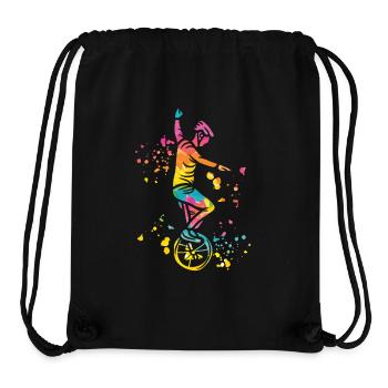 Unicyclist unicycle unicycle - Stanley/Stella Recycled Gym Bag - black - Front