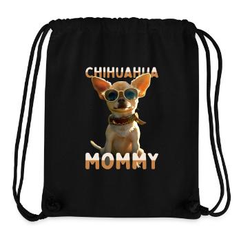 Chihuahua Mommy Mom Mother Mother's Day Chihuahuas - Stanley/Stella Recycled Gym Bag - black - Front