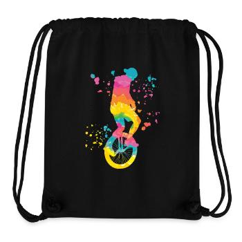 Unicyclist unicycle unicycle - Stanley/Stella Recycled Gym Bag - black - Front
