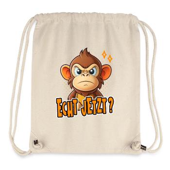 Really? Funny monkey design - Stanley/Stella Recycled Gym Bag - natural - Front