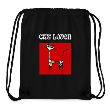 Cat Miró Artist Art Cat Owner Cute - Stanley/Stella Recycled Gym Bag - black - Front
