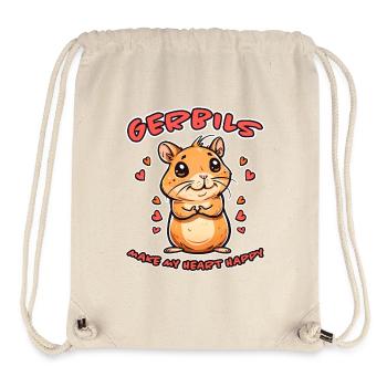 Gerbil Saying Racing Rat Funny Gerbil Gift - Stanley/Stella Recycled Gym Bag - natural - Front