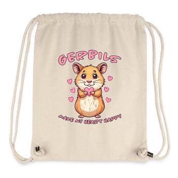 Gerbil Saying Racing Rat Funny Gerbil Gift - Stanley/Stella Recycled Gym Bag - natural - Front