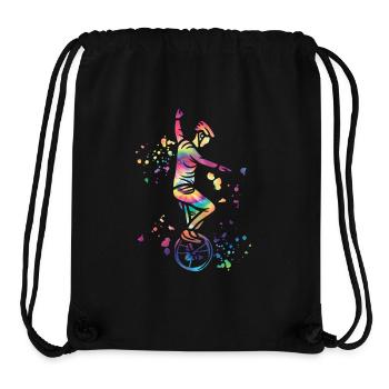 Unicyclist unicycle unicycle - Stanley/Stella Recycled Gym Bag - black - Front