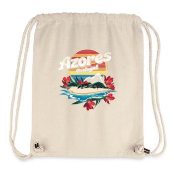 Azores Portugal Souvenir - Tropical Island - Stanley/Stella Recycled Gym Bag - natural - Front