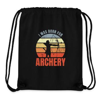 I was born for archery - Stanley/Stella Recycled Gym Bag - black - Front