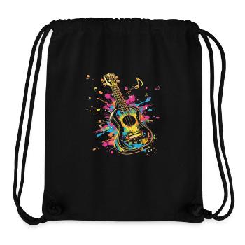 Ukulele Streetart - Stanley/Stella recycelter Gym Bag - Schwarz - Vorne