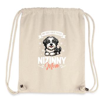 Polski Owczarek Nizinny Mama - Stanley/Stella recycelter Gym Bag - Naturweiß - Vorne