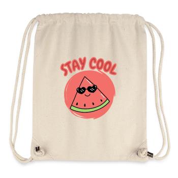 Stay Cool Watermelon - Stanley/Stella Recycled Gym Bag - natural - Front