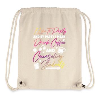 School Counselor Coffee I Like To - Stanley/Stella Recycled Gym Bag - natural - Front