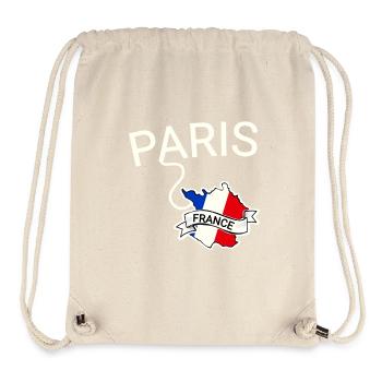 France Paris - Sac à cordon recyclé Stanley/Stella - blanc naturel - Devant