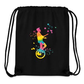 Unicyclist unicycle unicycle - Stanley/Stella Recycled Gym Bag - black - Front