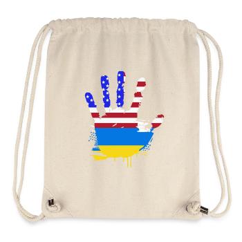 Ukraine - Stanley/Stella recycelter Gym Bag - Naturweiß - Vorne