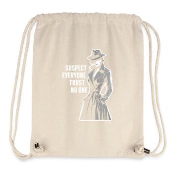 Suspect Everyone Trust No One Murder Mystery - Stanley/Stella Recycled Gym Bag - natural - Front