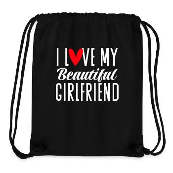 Couples Love Heart Friend Gift Idea Relationship - Stanley/Stella Recycled Gym Bag - black - Front