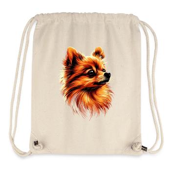 Pomeranian Pomeranian Pom Sweet German Spitz - Stanley/Stella Recycled Gym Bag - natural - Front