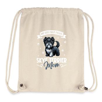 Skye Terrier Maman - Sac à cordon recyclé Stanley/Stella - blanc naturel - Devant