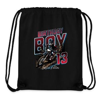 Motocross 13th Birthday - Stanley/Stella Recycled Gym Bag - black - Front