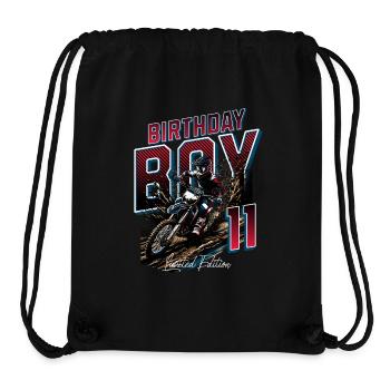 Motocross 11. Geburtstag - Stanley/Stella recycelter Gym Bag - Schwarz - Vorne