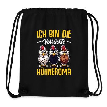 Huhn Hühner Mutter Oma Geschenk Sprüche - Stanley/Stella recycelter Gym Bag - Schwarz - Vorne