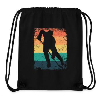 Ice Hockey Players Vintage Ice Hockey - Stanley/Stella Recycled Gym Bag - black - Front