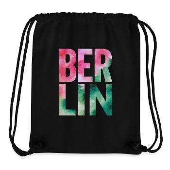 Berlin Souvenir Aquarell Schriftzug - Stanley/Stella recycelter Gym Bag - Schwarz - Vorne
