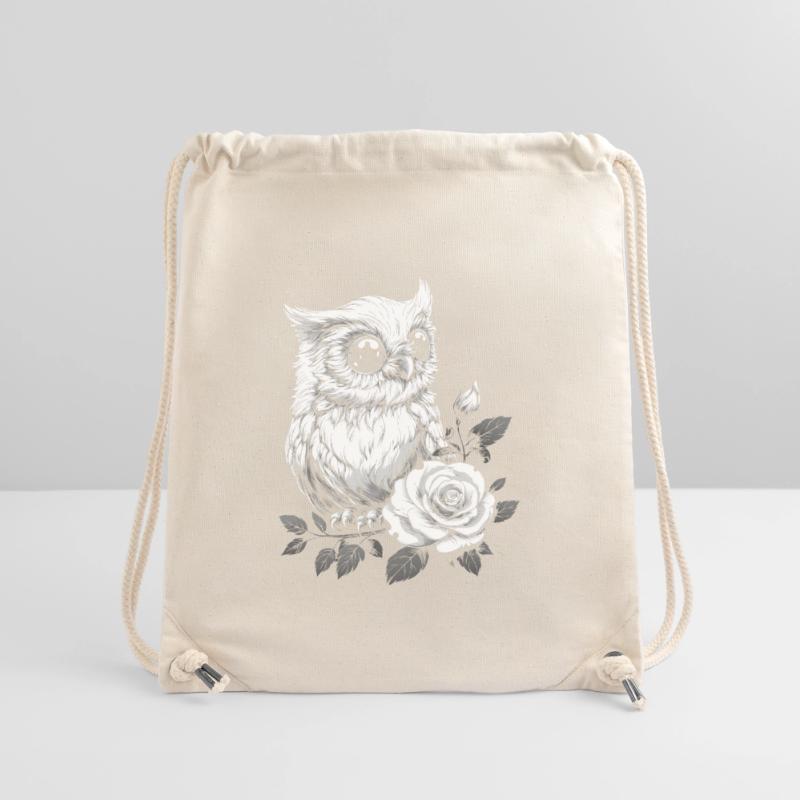 Nachteule Rose Blumen Ästhetik Eule Vogel Geschenk Stanley/Stella recycelter Gym Bag