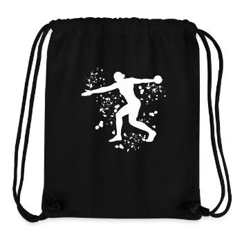 Diskuswerfer Colorsplash Diskuswurf - Stanley/Stella recycelter Gym Bag - Schwarz - Vorne