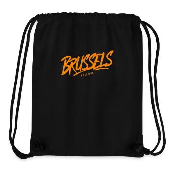 Varsovie, Pologne, souvenir - Sac à cordon recyclé Stanley/Stella - noir - Devant