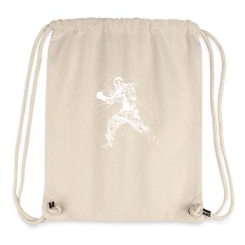 Kickboxing Drawing - Stanley/Stella Recycled Gym Bag - natural - Front