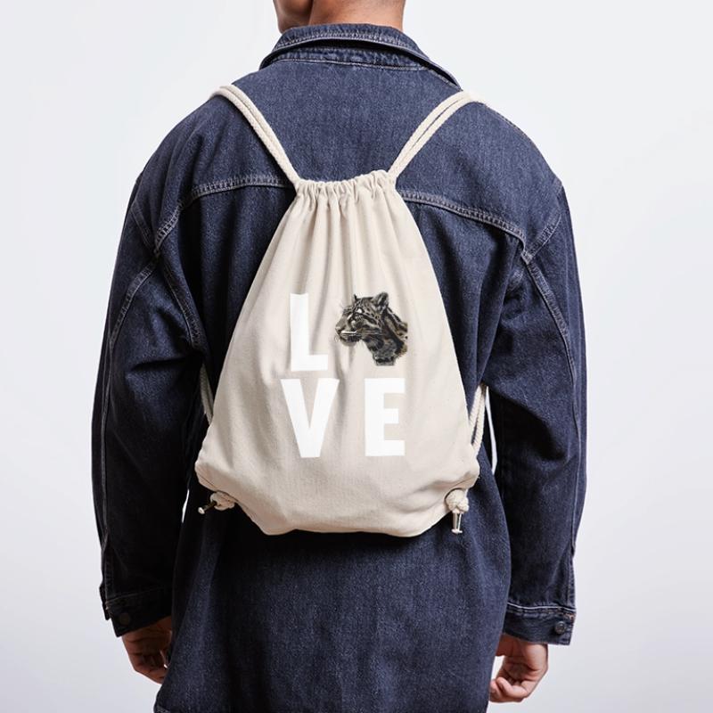 Clouded Leopard Nebelparder Stanley/Stella recycelter Gym Bag