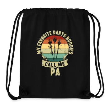 Darts Buddies Vatertag Vater Kinder Geschenk - Stanley/Stella recycelter Gym Bag - Schwarz - Vorne