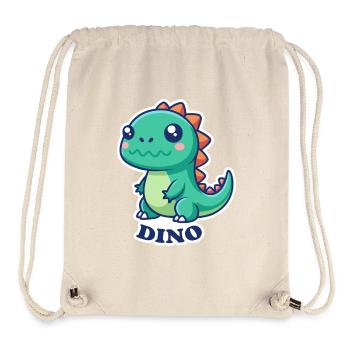 DINOSAURE - Sac à cordon recyclé Stanley/Stella - blanc naturel - Devant