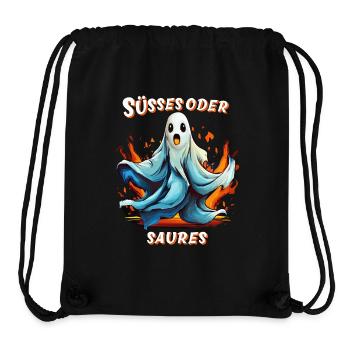 GEIST HALLOWEEN SÜSSES ODER SAURES - Stanley/Stella recycelter Gym Bag - Schwarz - Vorne