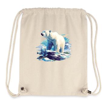 Polar Bear Eisbären Eisbär - Stanley/Stella recycelter Gym Bag - Naturweiß - Vorne