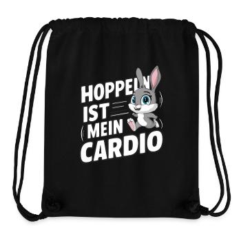 Bunny Bunnies Lapin Animal de compagnie - Sac à cordon recyclé Stanley/Stella - noir - Devant