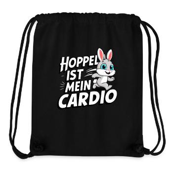 Bunny Bunnies Lapin Animal de compagnie - Sac à cordon recyclé Stanley/Stella - noir - Devant