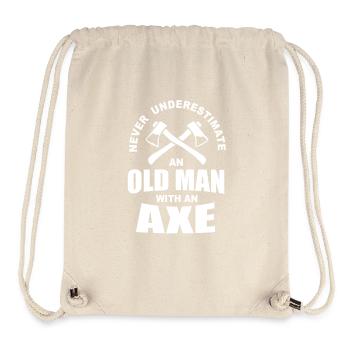 Axe Throwing - Stanley/Stella Recycled Gym Bag - natural - Front