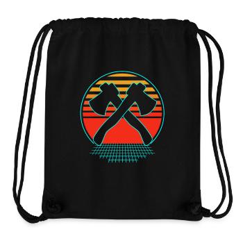 Axe Throwing - Stanley/Stella Recycled Gym Bag - black - Front
